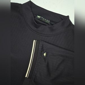 Wedge Golf & Beyond Black Short Sleeve Mens Shirt 100% Polyester Size XL